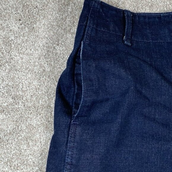 BANANA REPUBLIC Straight‎ Fit High Rise Dark Wash Raw Hem Stretch Jeans Reg 26/2 - Picture 4 of 8